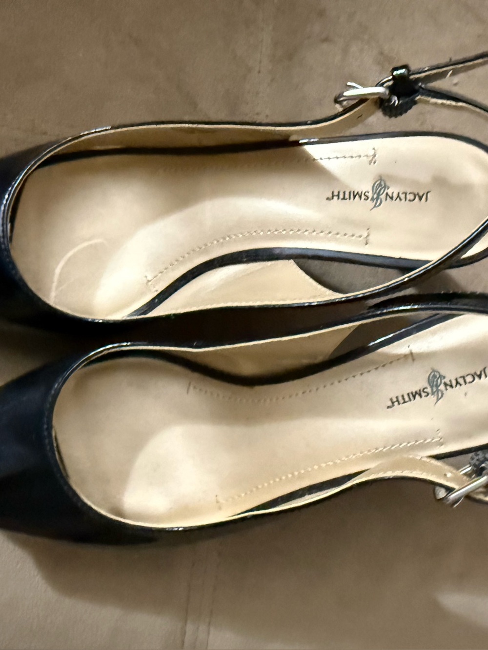 Jaclyn Smith Black Slingback Pumps
